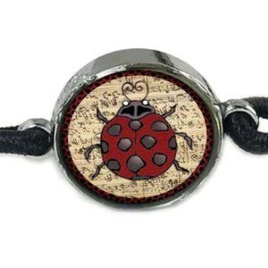 Spirit Lala - Ladybug Insect Reversible Quote Bracelet